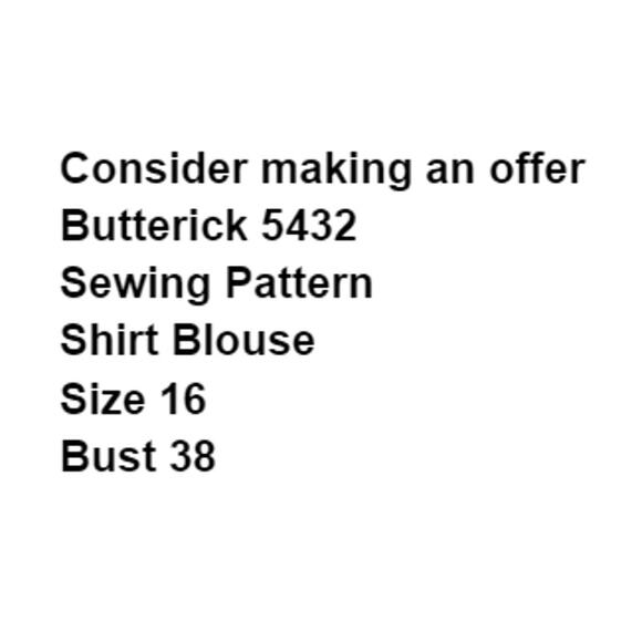 Butterick 5432 Pattern Top Miss 16 80s Vintage Oversized Lagenlook Side Slit - Picture 3 of 7